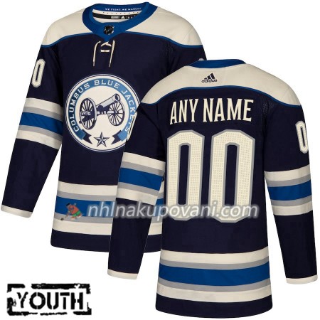 Columbus Blue Jackets Dresy Personalizované Alternate 2018-2019 Adidas Authentic - Dětské Columbus Blue Jackets Dresy Personalizované Alternate 2018-2019 Adidas Authentic - Dětské